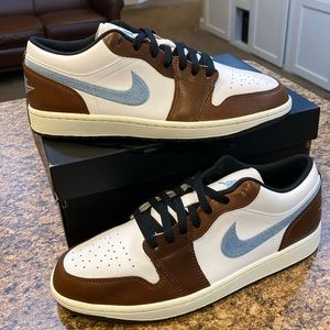 Air Jordan Retro 1 Low ‘Brown Blue Grey’